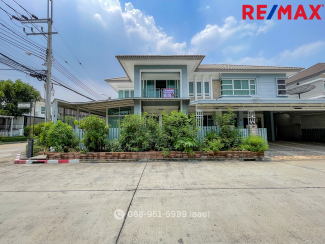 ขาย บ้านเดี่ยว บางกอก บูเลอวาร์ด รามอินทรา3 หลังมุม พื้นที่ 77.9 ตร.ว. ต่อเติมลงเสาเข็มอย่างดี
