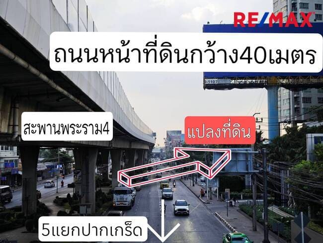ที่ดินผังสีแดงราคาดีสุด 300 เมตร จากห้าแยกปากเกร็ด